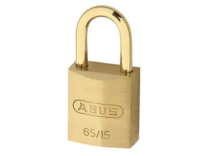 ABUS Mechanical 65Mb/15Mm Solid Brass Padlock Carded