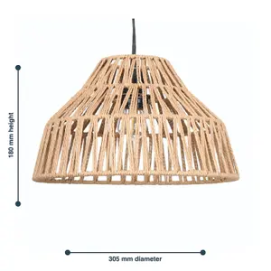 First Choice Lighting Clara Natural String Pendant Lightshade