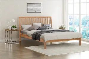 Rowley King Size 5ft Smoked Oak Solid Oak Bed Frame