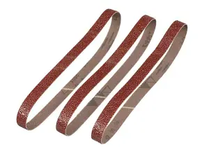 IRWIN Powerfile Sanding Belts - 13x455mm 40G Pack of 3 for Wood & Metal Finishing