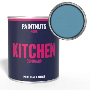 PaintNuts Solid Wood Laminated Kitchen Units Cupboard Cabinet Door Gloss Paint - Pastel Blue - 250ml (RAL5024)