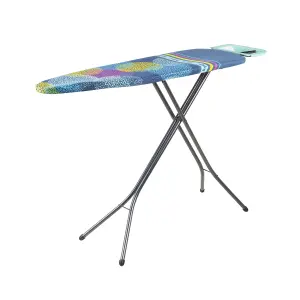 Minky Sure Grip Blue, pink, yellow & green Metallic effect Ironing board (L)160cm (W)45cm