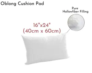 Oblong Cushion Pads Rectangular Shape Cushion Insert Hollowfiber Filled Inner Fillers Extra Filled Cushion