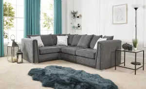 The Great British Sofa Company Edinburgh 2&1 Seater Dark Grey Corner Sofa