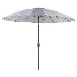 Garden Market Parasol 2.55 m Light Grey BAIA