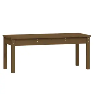 Berkfield Garden Bench Honey Brown 109x44x45 cm Solid Wood Pine