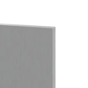 GoodHome Alpinia Matt Slate Grey Painted Wood Effect Shaker Standard End panel (H)720mm (W)570mm