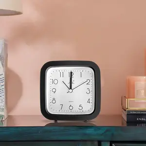 Quartz Movement / Crystal Alarm Tabletop Clock Black