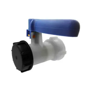 IBC 2 Inch S60X6 Thread Valve with Solid Cap and PTFE Tape Leak Proof Liquid Control