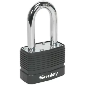 High-Security 50mm Steel Body Padlock with Long Shackle and 2 Keys