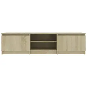 Berkfield TV Cabinet Sonoma Oak 140x40x35.5 cm Engineered Wood