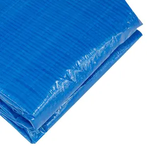 15ft / 4.5m Round Swimming Pool Top Cover & Rope Ties - Tarpaulin Paddling Lid