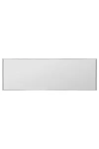 MirrorOutlet Artus  Silver Aluminium Edged Wall Leaner Mirror 47" X 16" (120CM X 40CM)