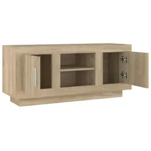 vidaXL TV Cabinet Sonoma Oak 102x35x45 cm Engineered Wood