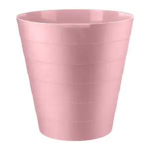 MantraRaj Plastic Waste Paper Bin 6L Round Waste Basket Trash Can Lightweight Rubbish Bin (Pink)