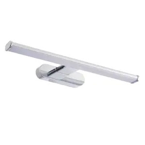 Anson Lighting Cuba Bathroom Wall light finished in Chrome effect and frosted plastic