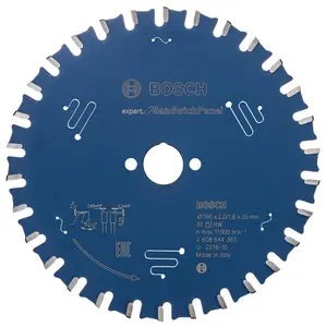 Bosch Professional Expert Circular Saw Blade for Hand Held Saws - Sandwich Panel, 160x20x2x30T