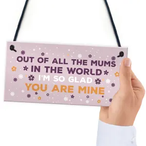 Special Mum Plaque Mum Birthday Christmas Gift From Daughter Son Gift For Her Hanging Plaque