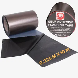 Strong Self Adhesive Flashing Tape for Roofing 225mm Width,10M Lead Flashing Roll for Bitumen Roof, Chimney, and Gutter Repairs