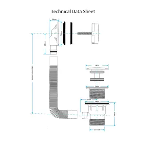 Black Matt Waterfall Basin & Bath Filler Tap Lever Square Deck Mounted Modern Inc. Bath Waste