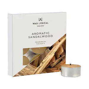 Wax Lyrical Aromatic Sandalwood Pack of 9 Tealights