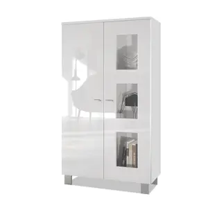 Display Cabinet White/White / Without