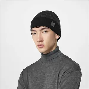 Louis Vuitton® - Néo Petit Damier Beanie - Wool - Anthracite - Men - Luxury