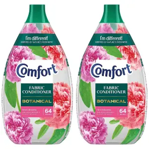 Comfort Botanical Fabric Conditioner First Blooms Softner 960ml 64 Washes, 2Pk