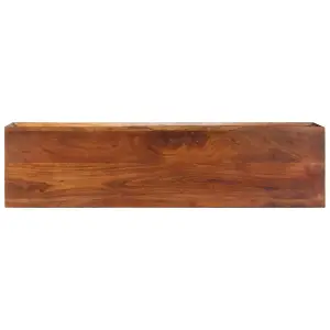 Berkfield TV Cabinet 118x30x55 cm Solid Acacia Wood