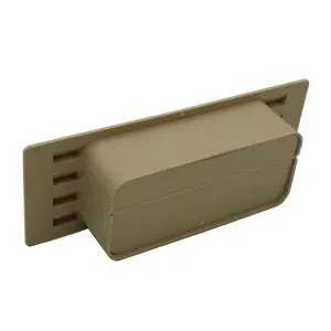 Kair Beige Airbrick Grille with Damper Flap for 150mm x 70mm Ducting