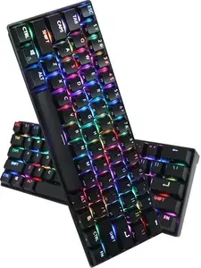 Custom 60% Gaming Keyboard Mechanical Switch 61 Keys Backlit Mini PC RGB Mechanical Keyboards