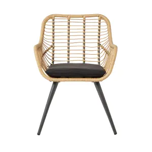 GoodHome Apolima Rattan effect Armchair