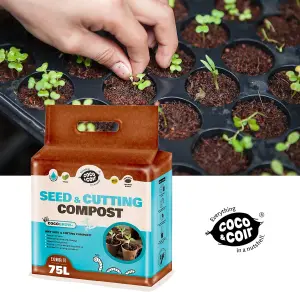 Coco&Coir Grow Plus- 75L/5KG -Peat Free Compost