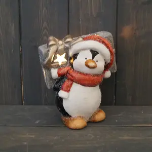 The Satchville Gift Company Christmas Penguin LED