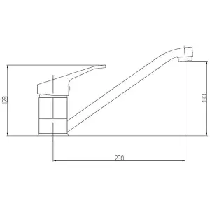 Astini Milford Chrome 40mm Kitchen Mixer Tap