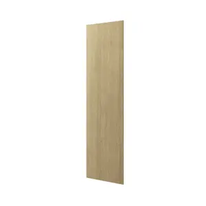 GoodHome Alpinia Oak effect shaker Tall Appliance & larder End panel (H)2190mm (W)570mm, Set