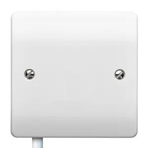 MK 20A White 1 gang Gloss Flex Outlet