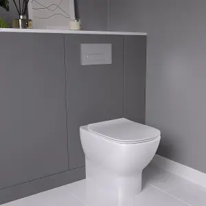 Ideal Standard Tesi White Slim Back to wall Toilet with Soft close seat & Close coupled cistern