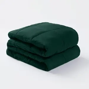 Brentfords Supersoft Weighted 6kg Blanket, Forest Green - 125 x 180cm