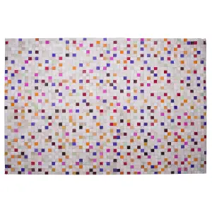 Cowhide Area Rug 140 x 200 cm Multicolour ADVAN