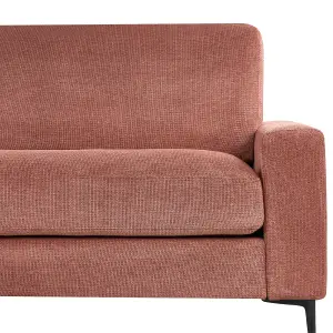 Right-Hand Corner Sofa MALOY Red 3 Seater Right Hand