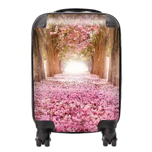 Pink Flower Tree Tunnel Suitcase - Mini Cabin