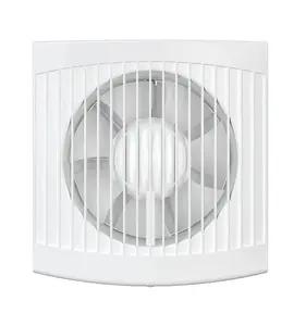 White Bathroom & Kitchen Extractor Fan 125mm with Non-Return Valve Ventilator