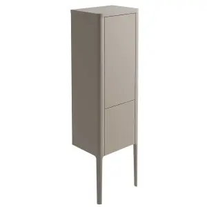 Sutton Grey Floor Standing Tall Bathroom Storage Cabinet (H)1510mm (W)430mm