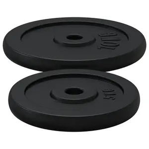 Barbell with Plates 90 kg Cast Iron