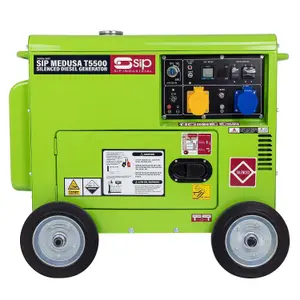 SIP MEDUSA T5500 Silenced Diesel Generator 2 Year Warranty 25153