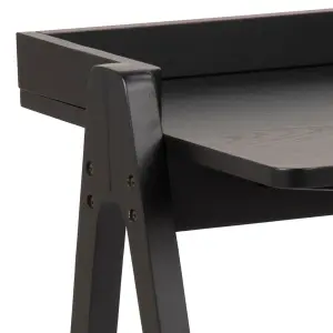 Miso Office Desk in Matt Black lacquered