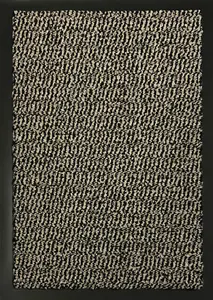 Serdim Rugs Non Slip Dirt Trapper Rubber Edged PVC Barrier Door Entrance Mats Beige 60x180 cm