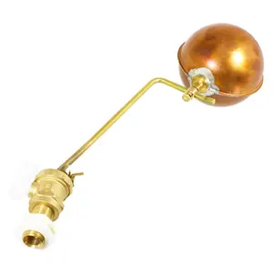 SPARES2GO Toilet Float Valve 1/2" Part 2 BS1212/2 Low Pressure Side Entry 4 1/2" Copper Ball Kit