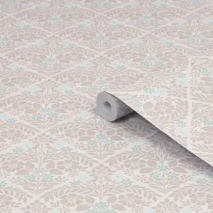 Laura Ashley Margam Grey Classical Smooth Wallpaper Sample